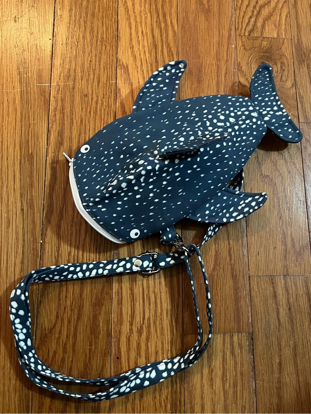 Whale Crossbody Bag - Navy Spot
